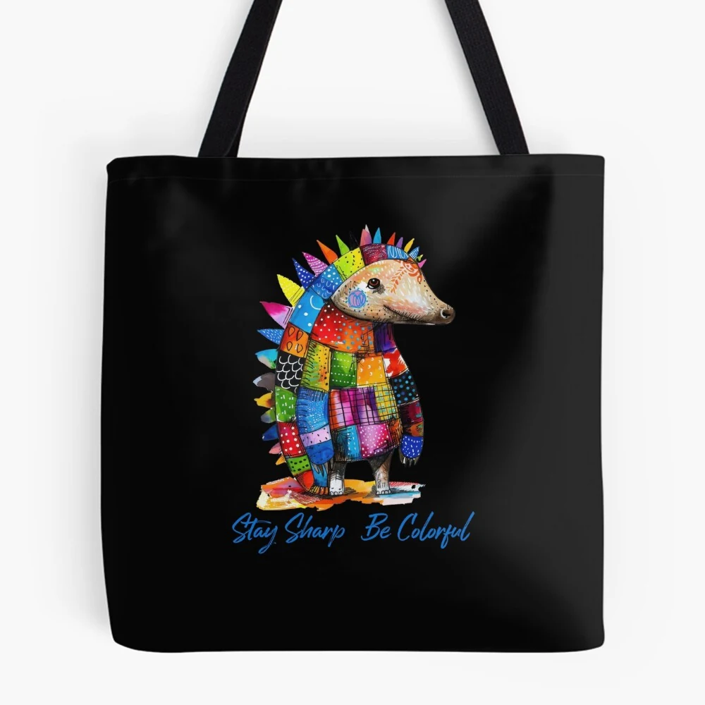 Stay Sharp — Be Colorful · Stofftasche